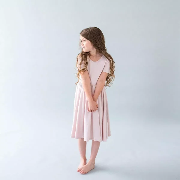 Baby Twirl Dress in Blush