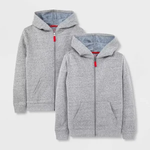 Boys' 2pk Fleece Zip-Up Hoodie